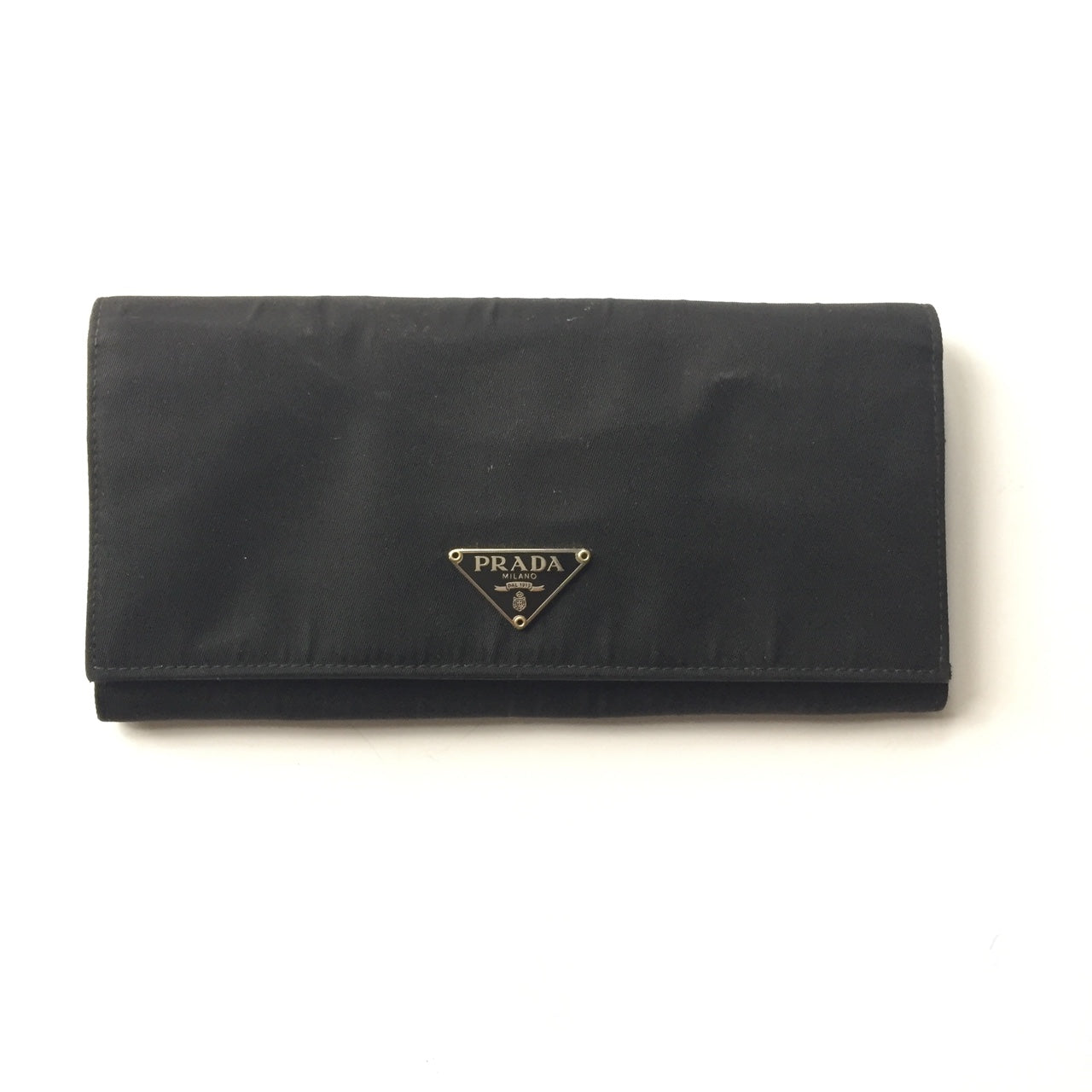 Prada Portafoglio In Nylon Nero