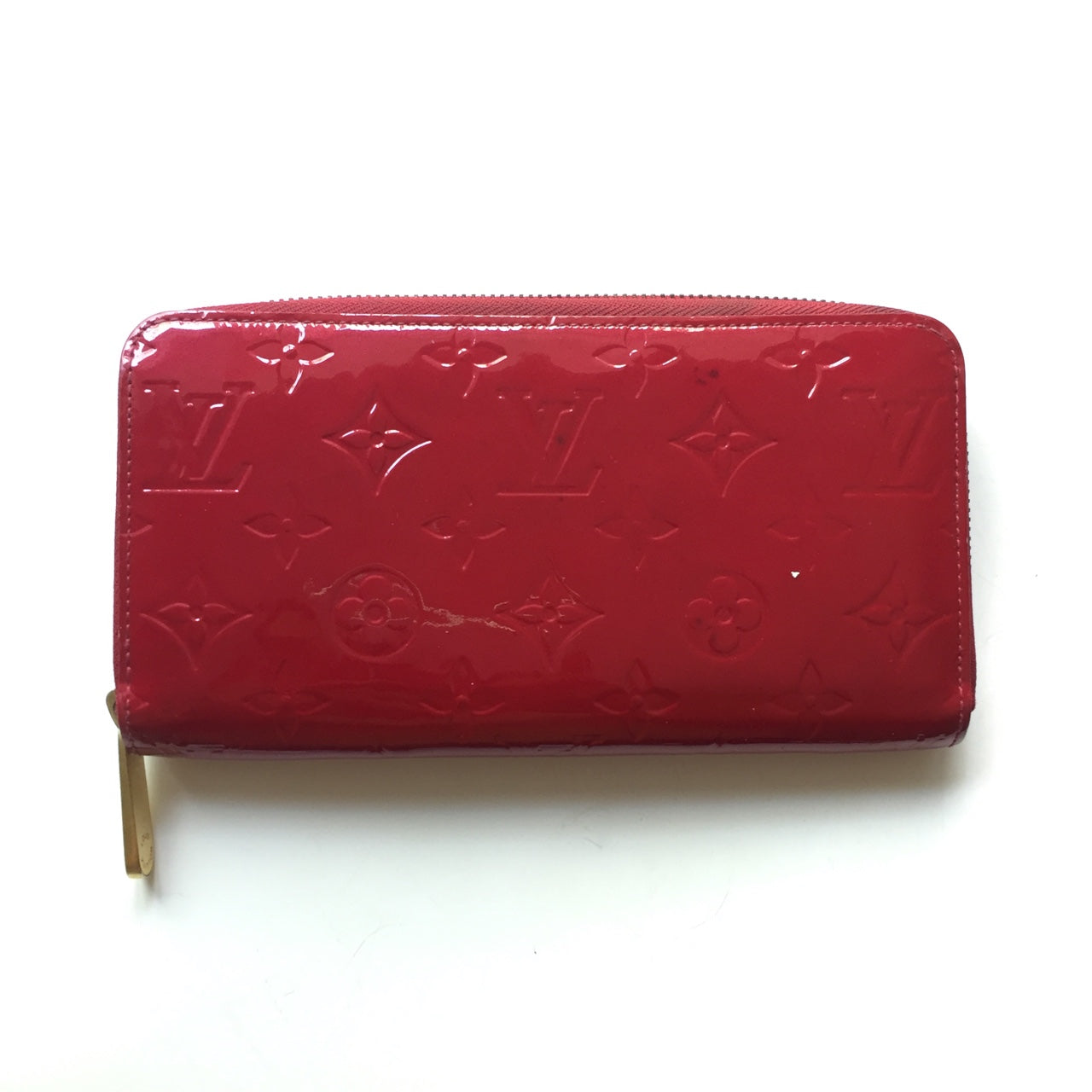 Louis Vuitton Portafoglio Zippy Vernis Rosso