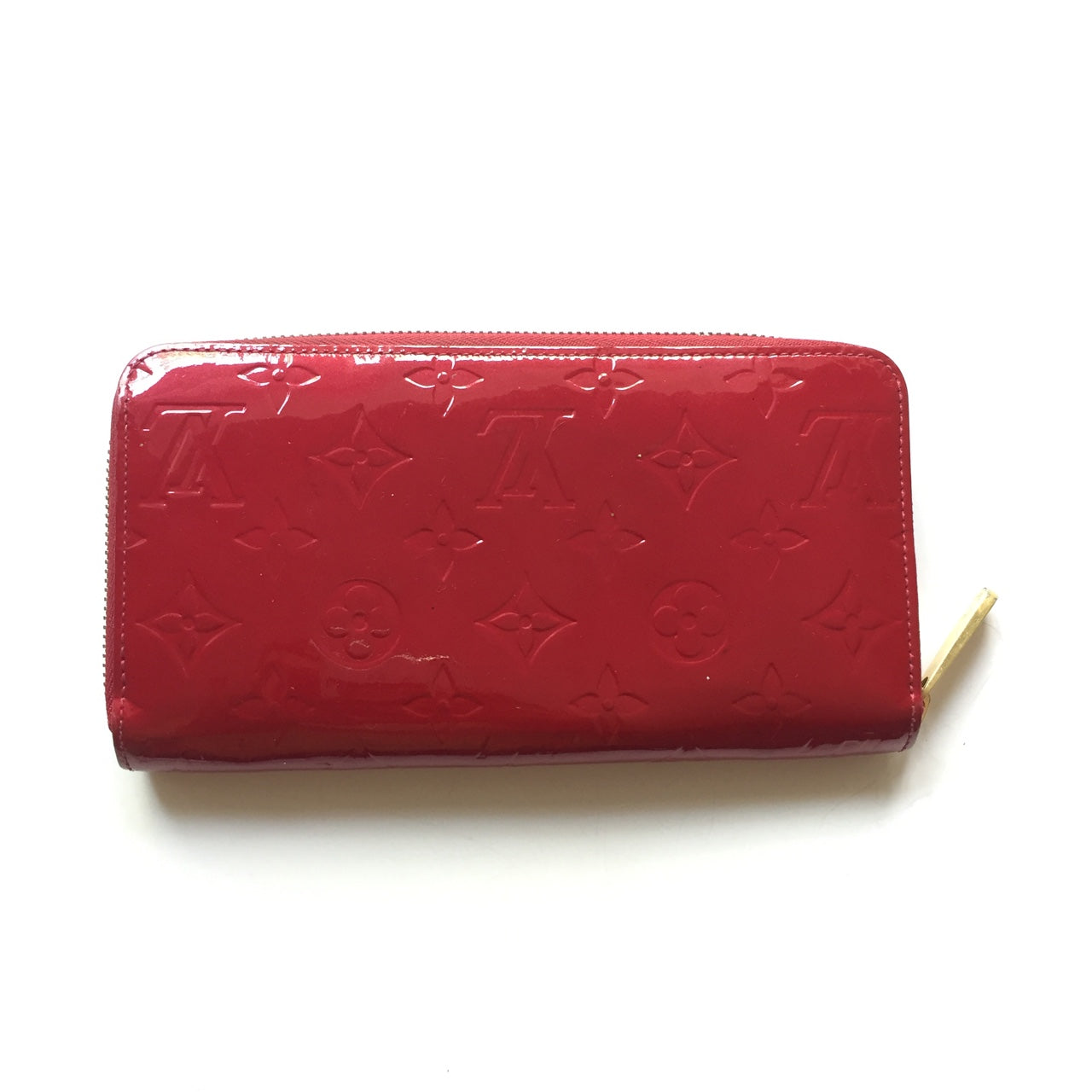 Louis Vuitton Portafoglio Zippy Vernis Rosso