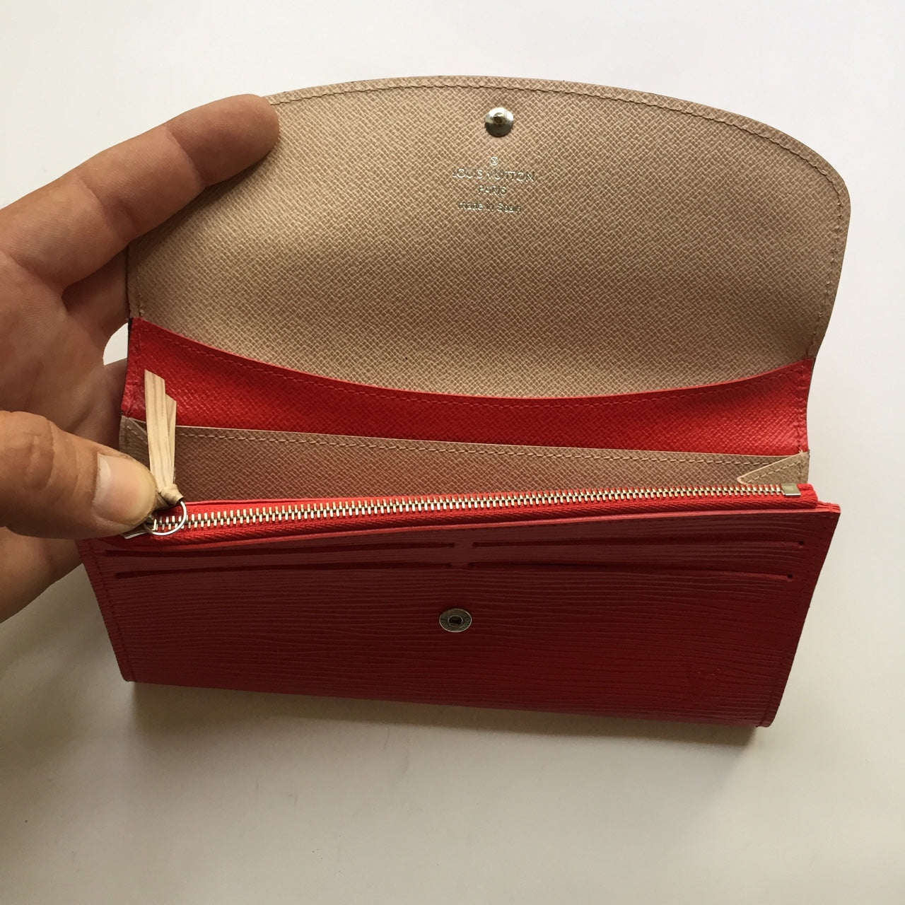 Louis Vuitton Portafoglio Emilie Rosso